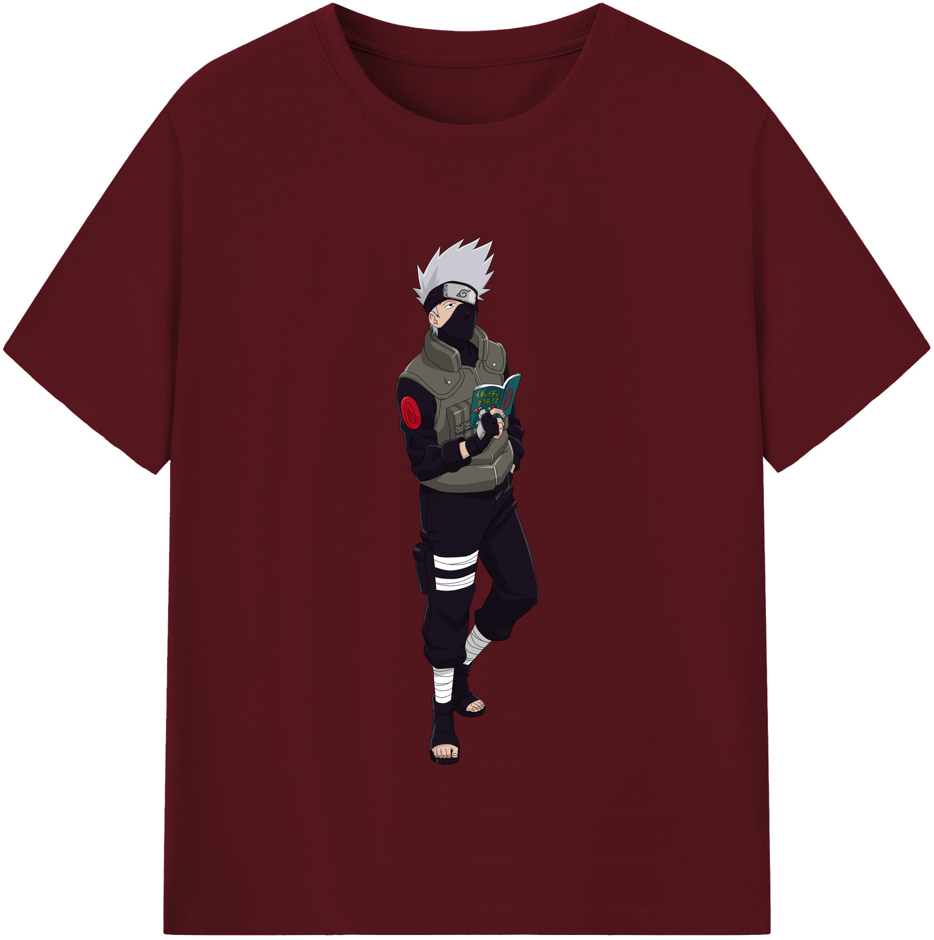（画像用） NARUTO -ナルト- はたけ カカシ Hatake Kakashi 綿100％半袖Tシャツ（フロントプリント）
